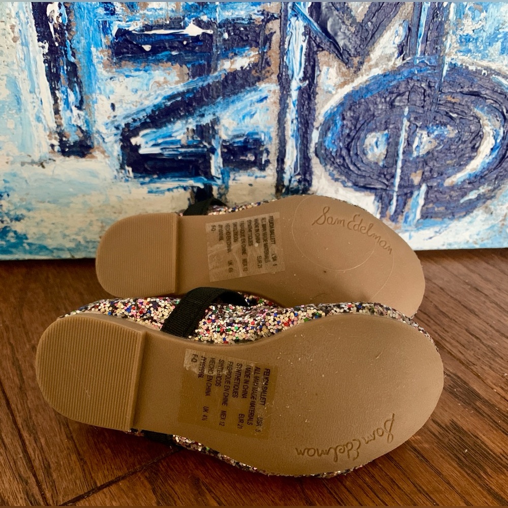 Glitter Sam Edelman Felicia Ballet Flats - Picture 11 of 17